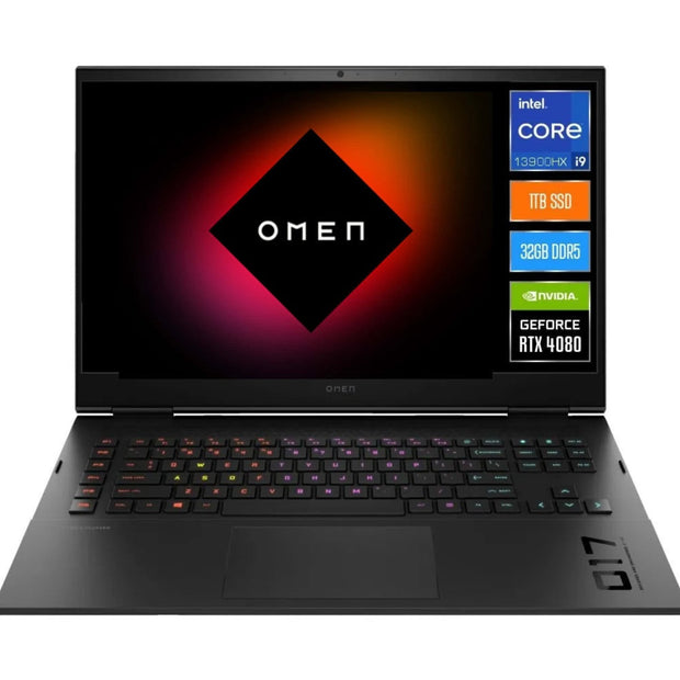 Notebook Gamer HP Omen Core i9 5.4Ghz, 32GB, 1TB SSD, 17.3'' QHD, RTX 4080 12GB